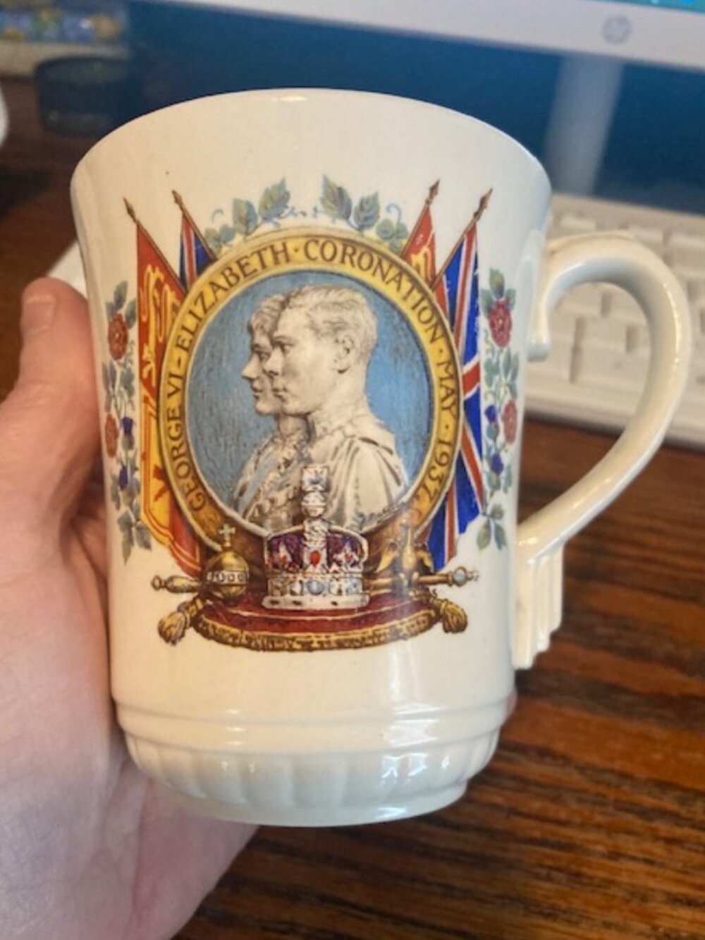King George VI ~ Elizabeth Coronation Mug - May 1937